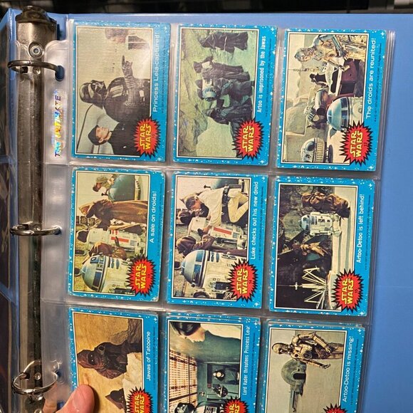 Vintage 1977 Star Wars Trading Cards Series 1 Blue COMPLETE SET 1-66 - Picture 5 of 16